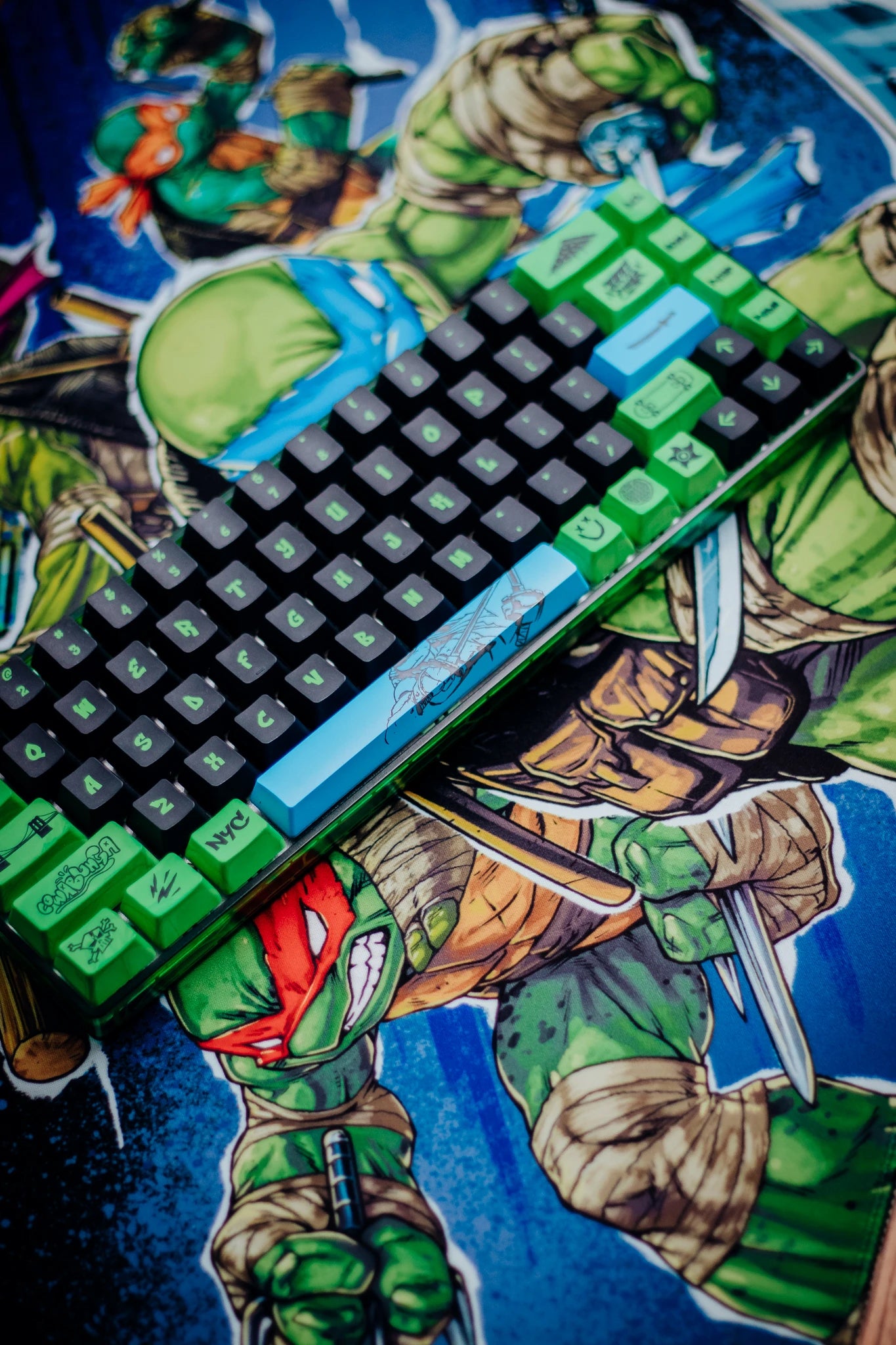 Banshee K68 Magnetic Switch Keyboard - Teenage Mutant Ninja Turtles (4 Colors in 1)