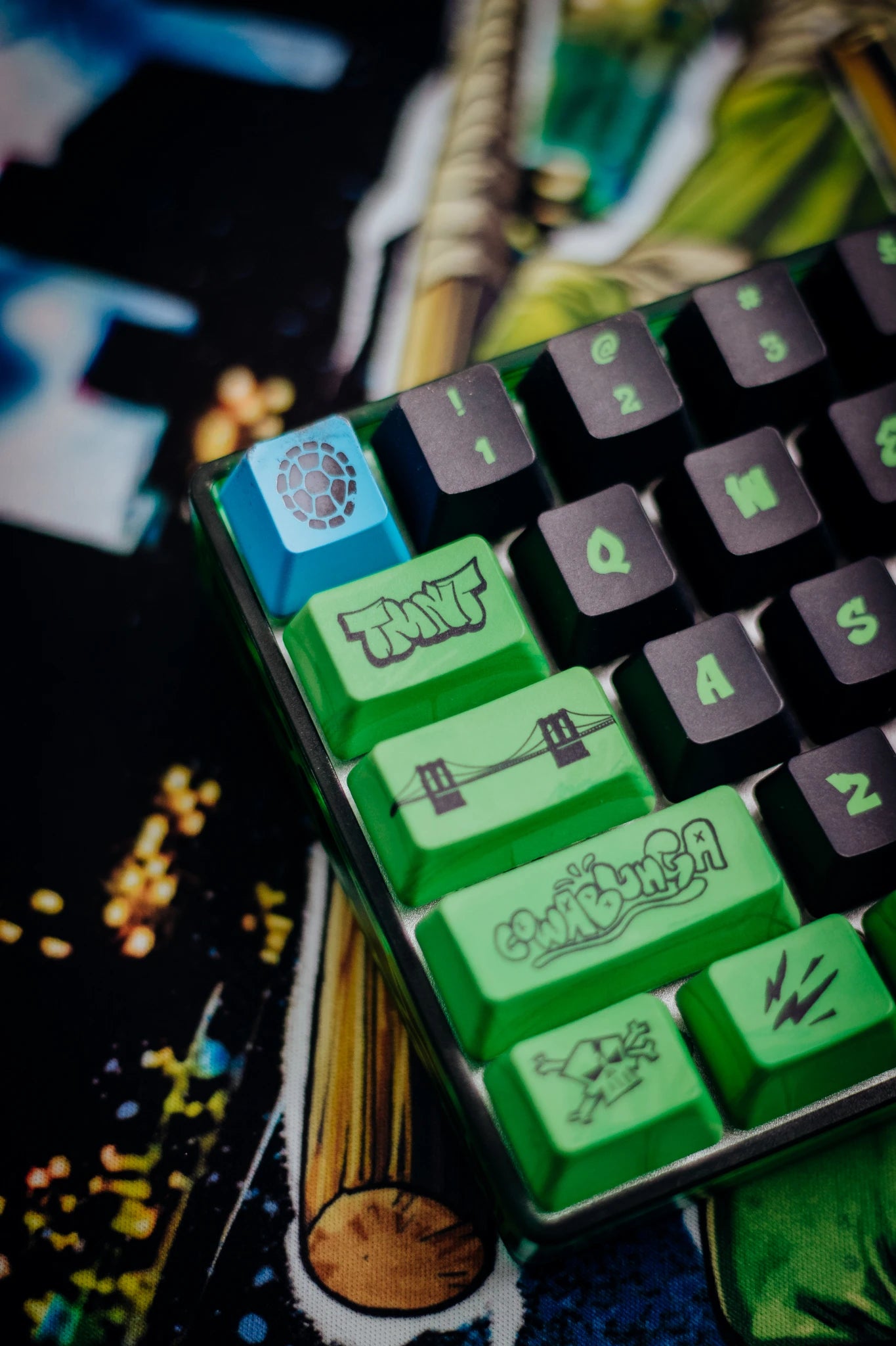 Banshee K68 Magnetic Switch Keyboard - Teenage Mutant Ninja Turtles (4 Colors in 1)