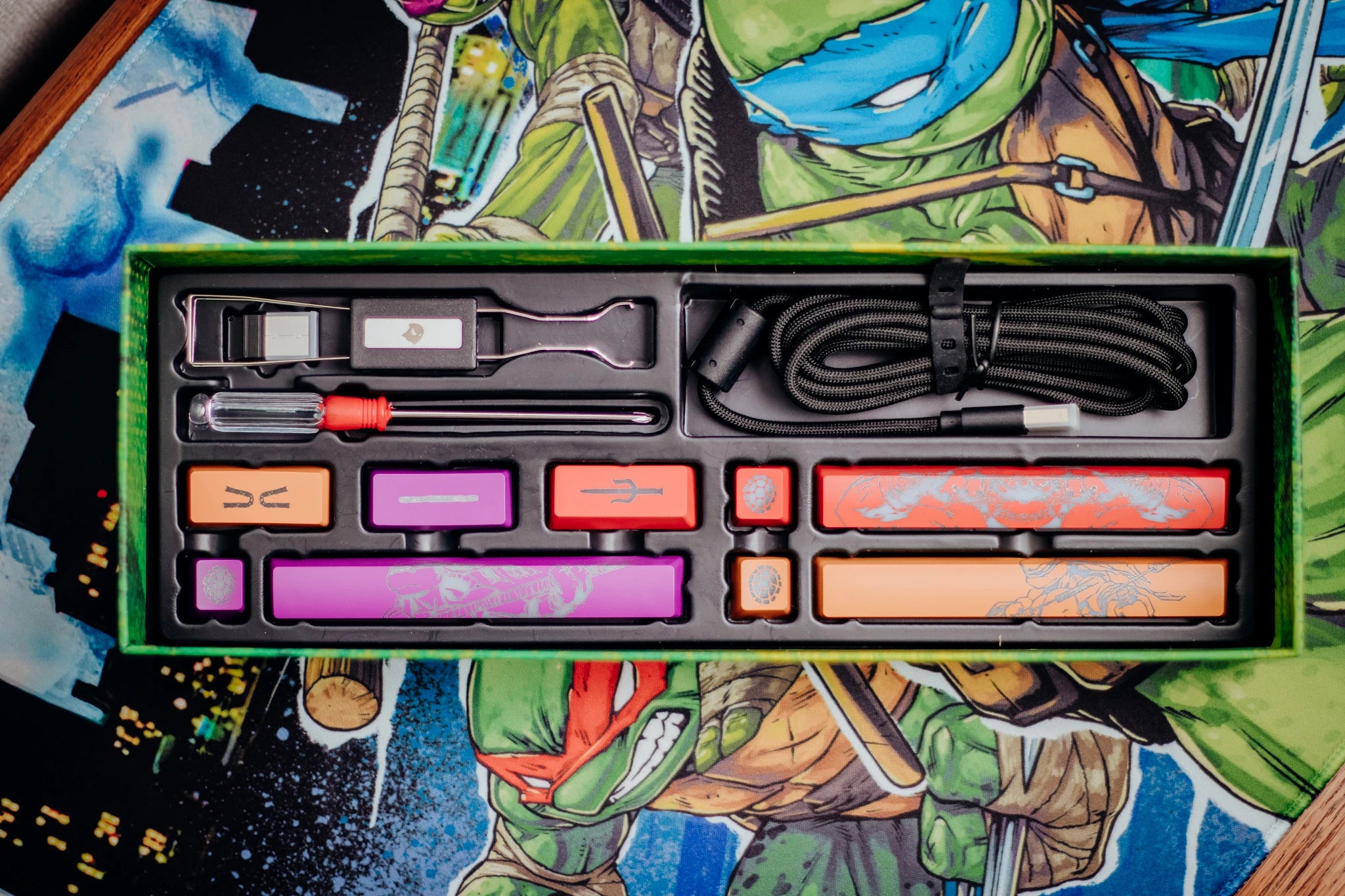 Banshee K68 Magnetic Switch Keyboard - Teenage Mutant Ninja Turtles (4 Colors in 1)