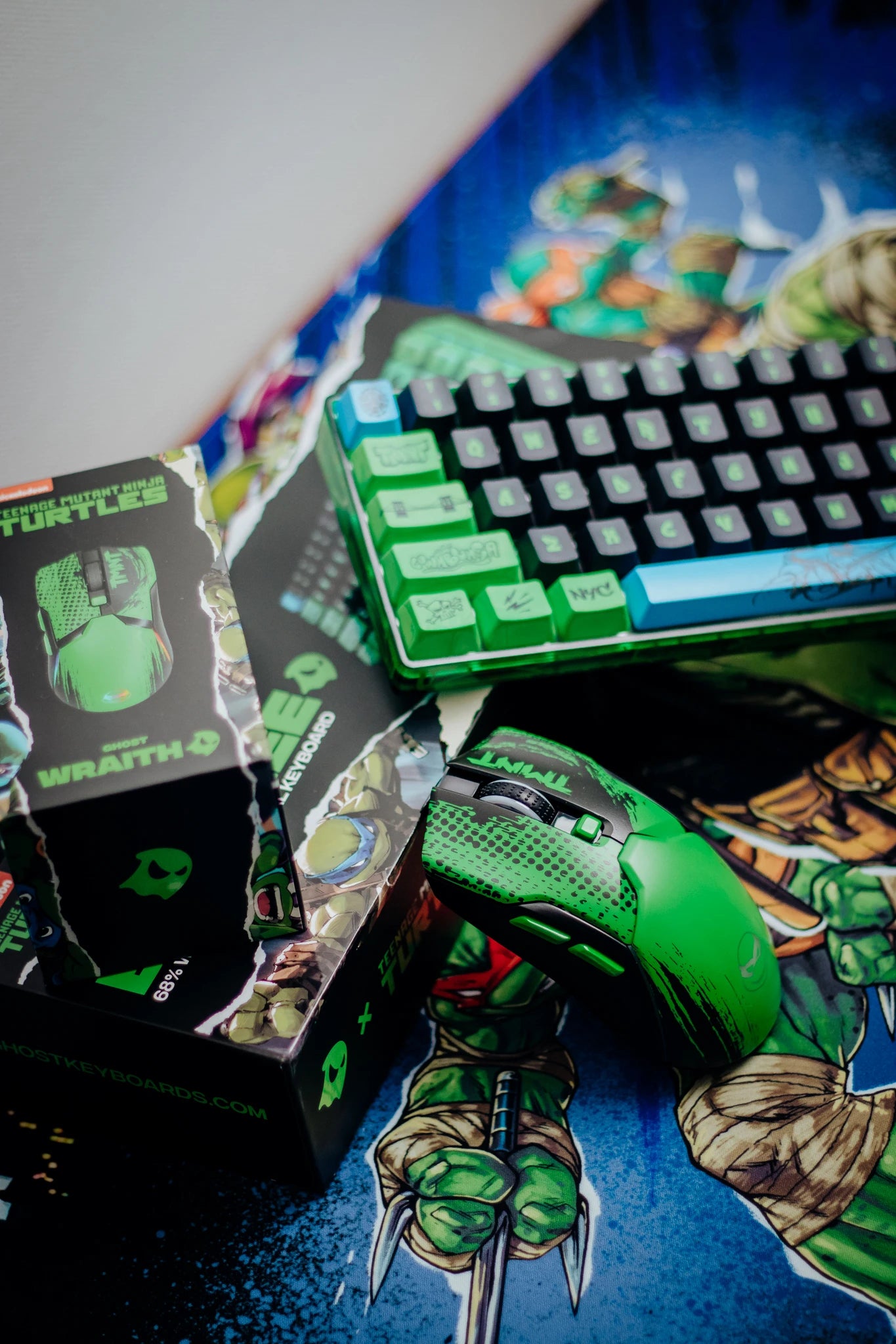 Banshee K68 Magnetic Switch Keyboard - Teenage Mutant Ninja Turtles (4 Colors in 1)