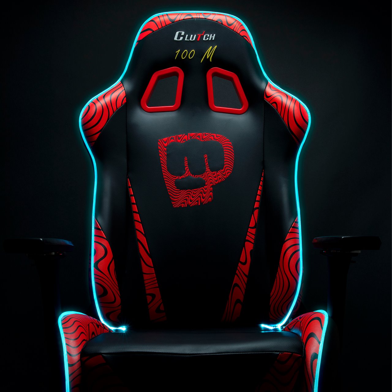 Pewdiepie LED 100 Million Edition Gaming Chair Clutch Chairz