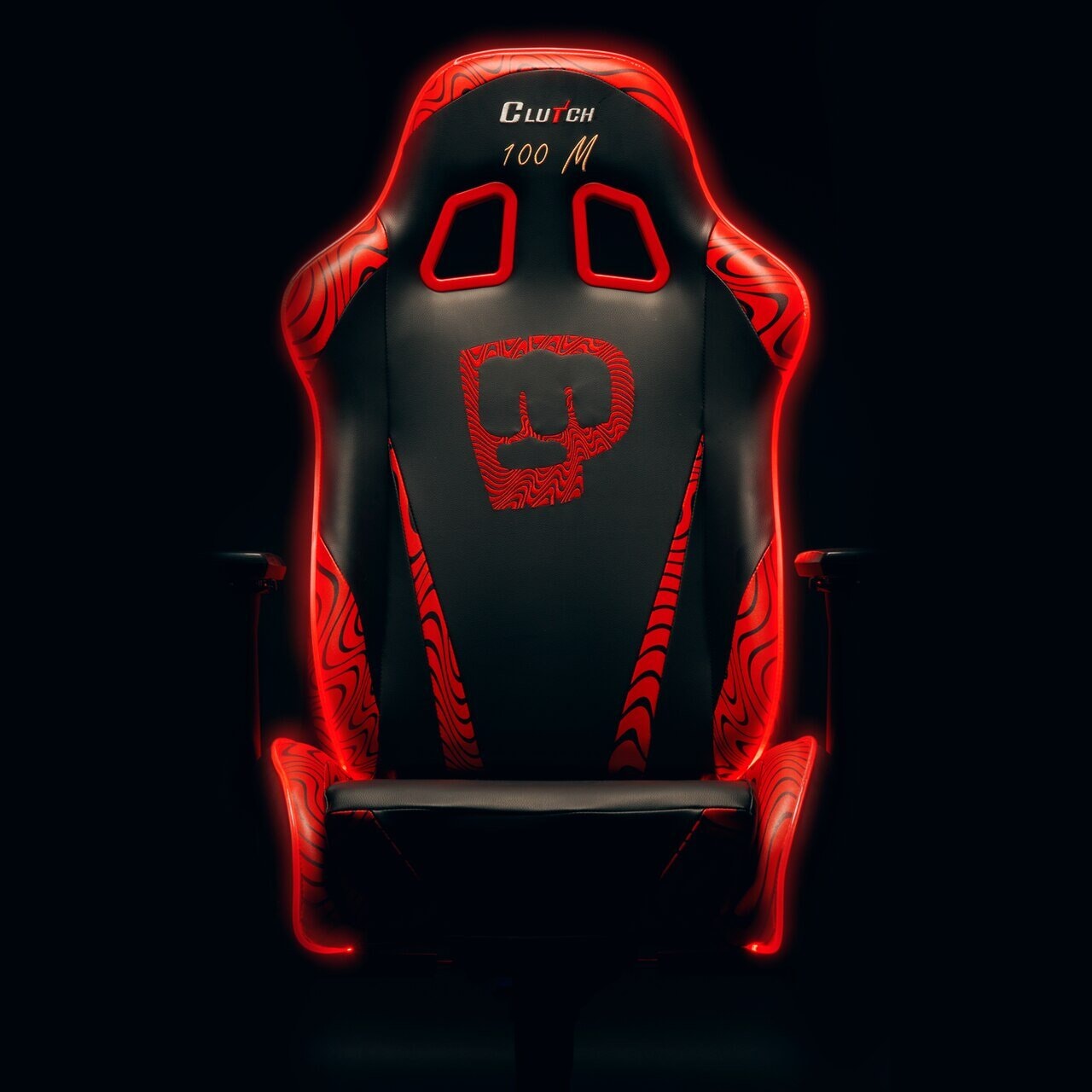 Pewdiepie LED 100 Million Edition Gaming Chair Clutch Chairz