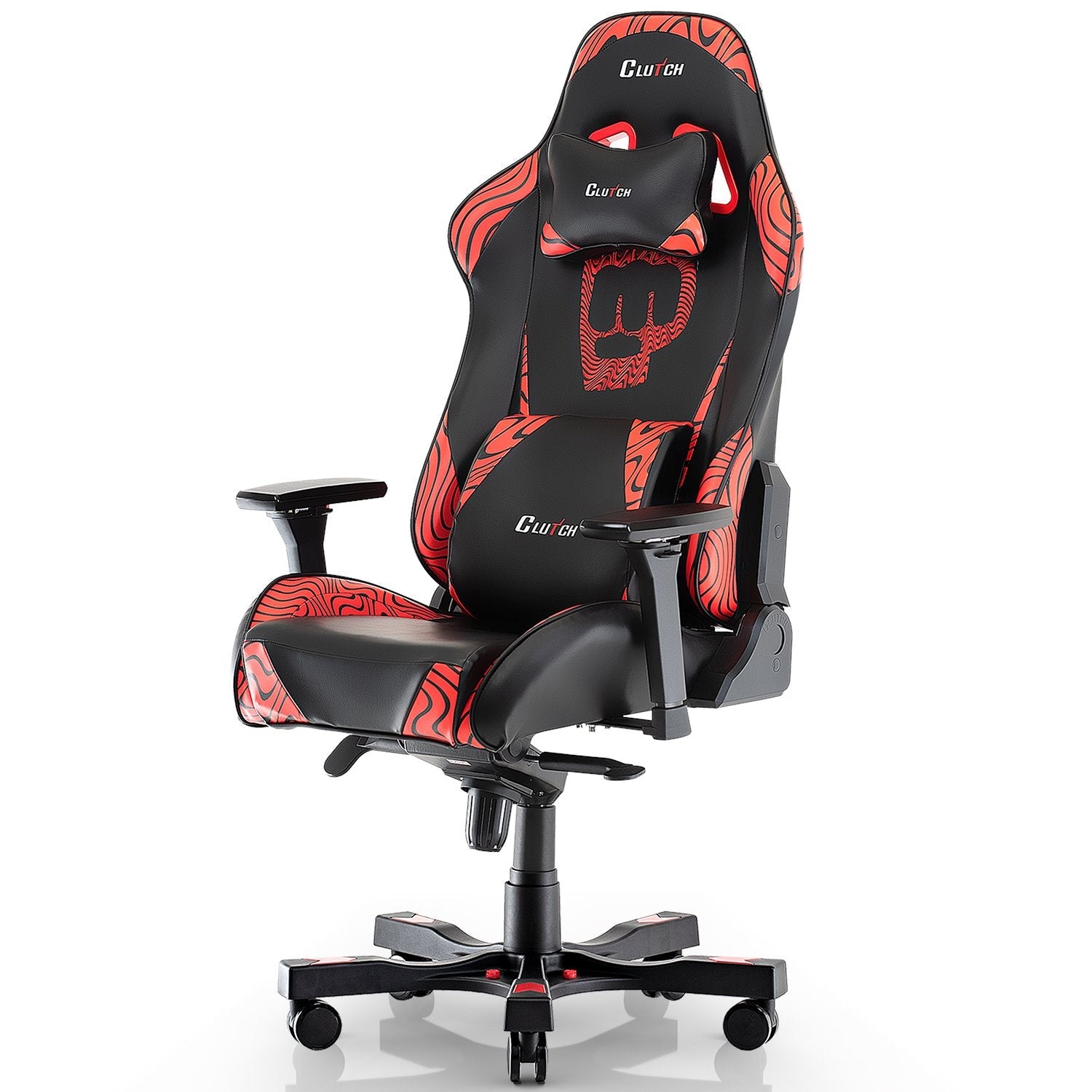 Pewdiepie Edition - Throttle Series Gaming Chair Clutch Chairz Large-XL Red