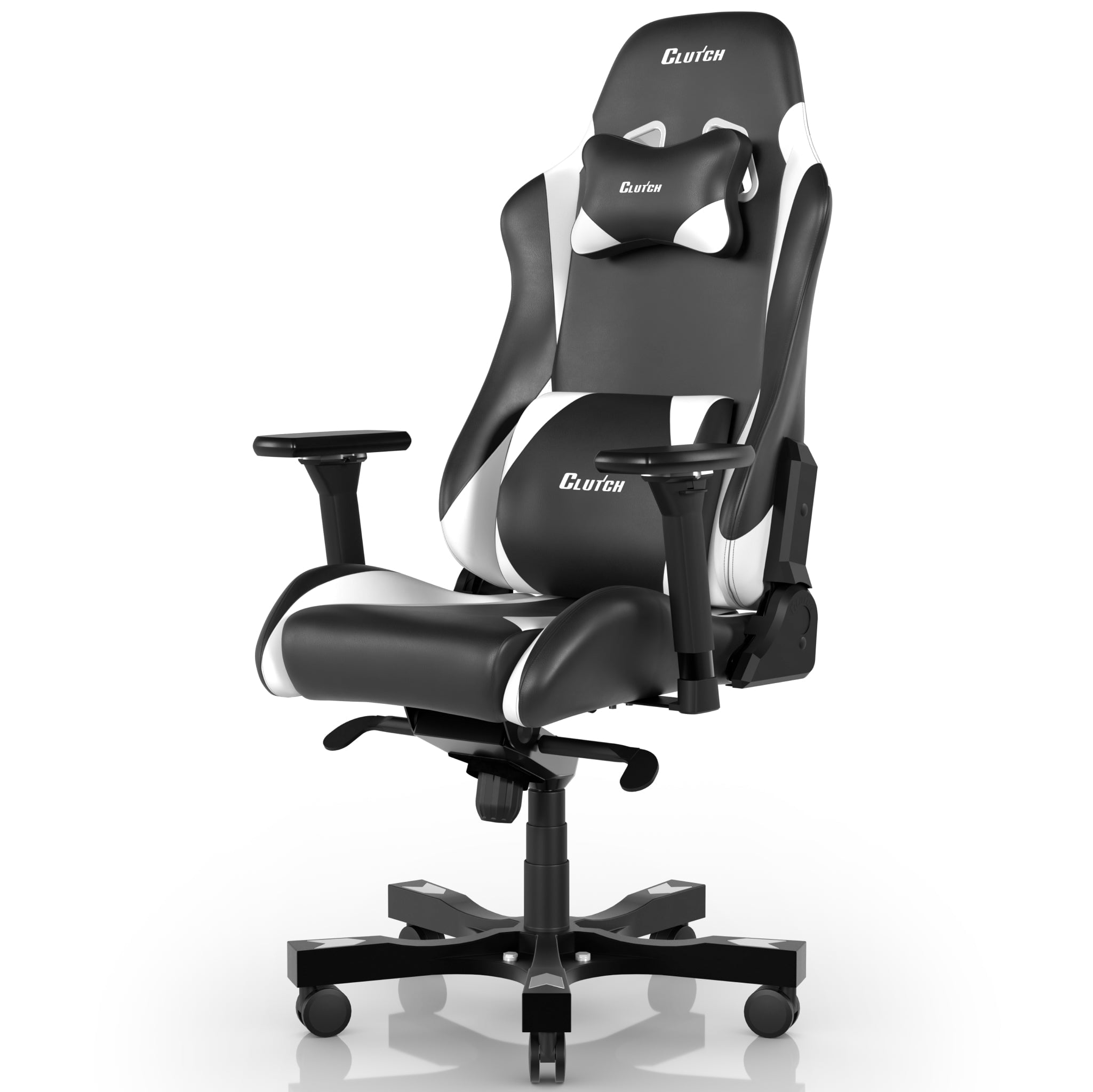 Throttle Series - Alpha (Large-XL) Gaming Chair Clutch Chairz White