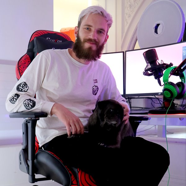 Pewdiepie Edition - Throttle Series Gaming Chair Clutch Chairz