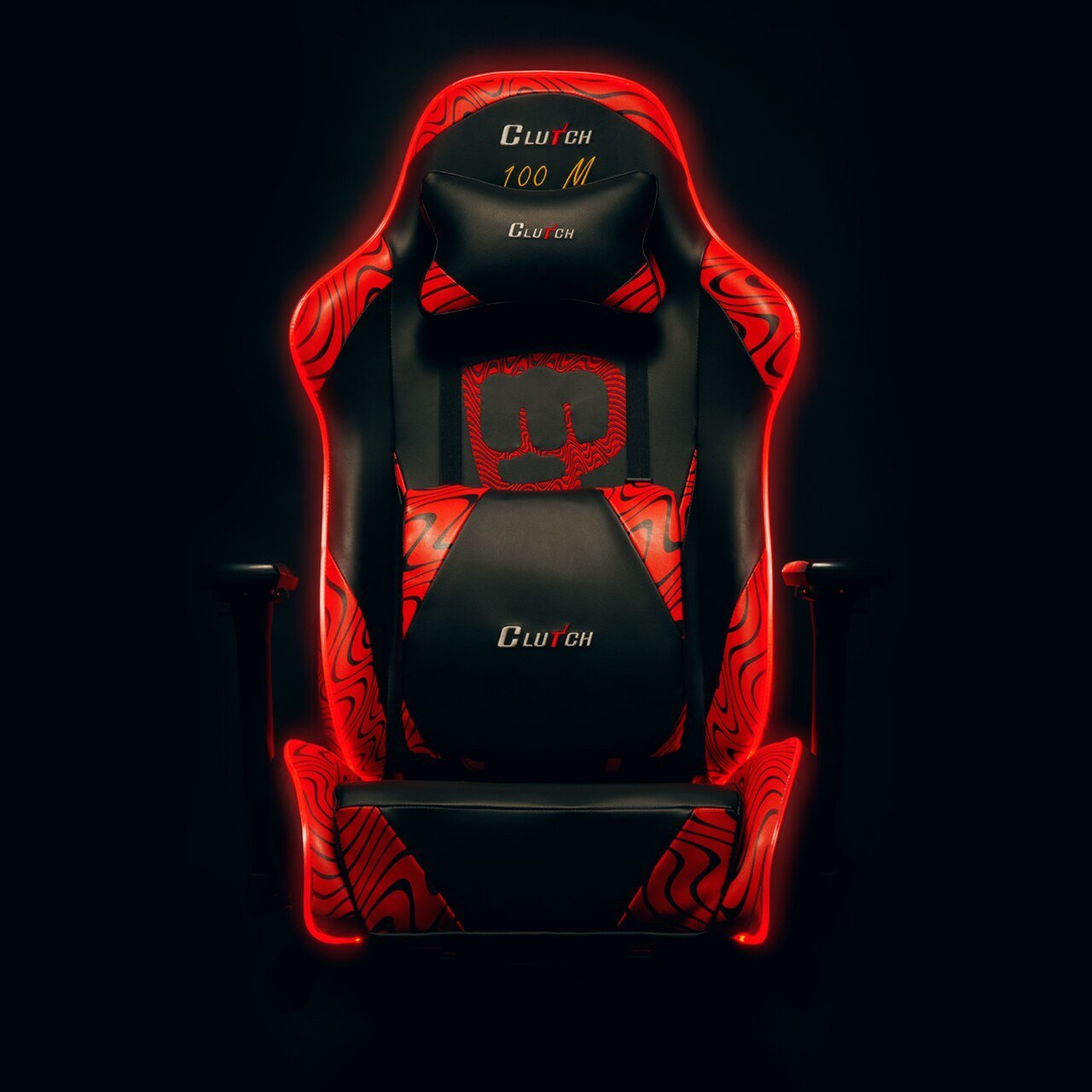 Pewdiepie LED 100 Million Edition Gaming Chair Clutch Chairz