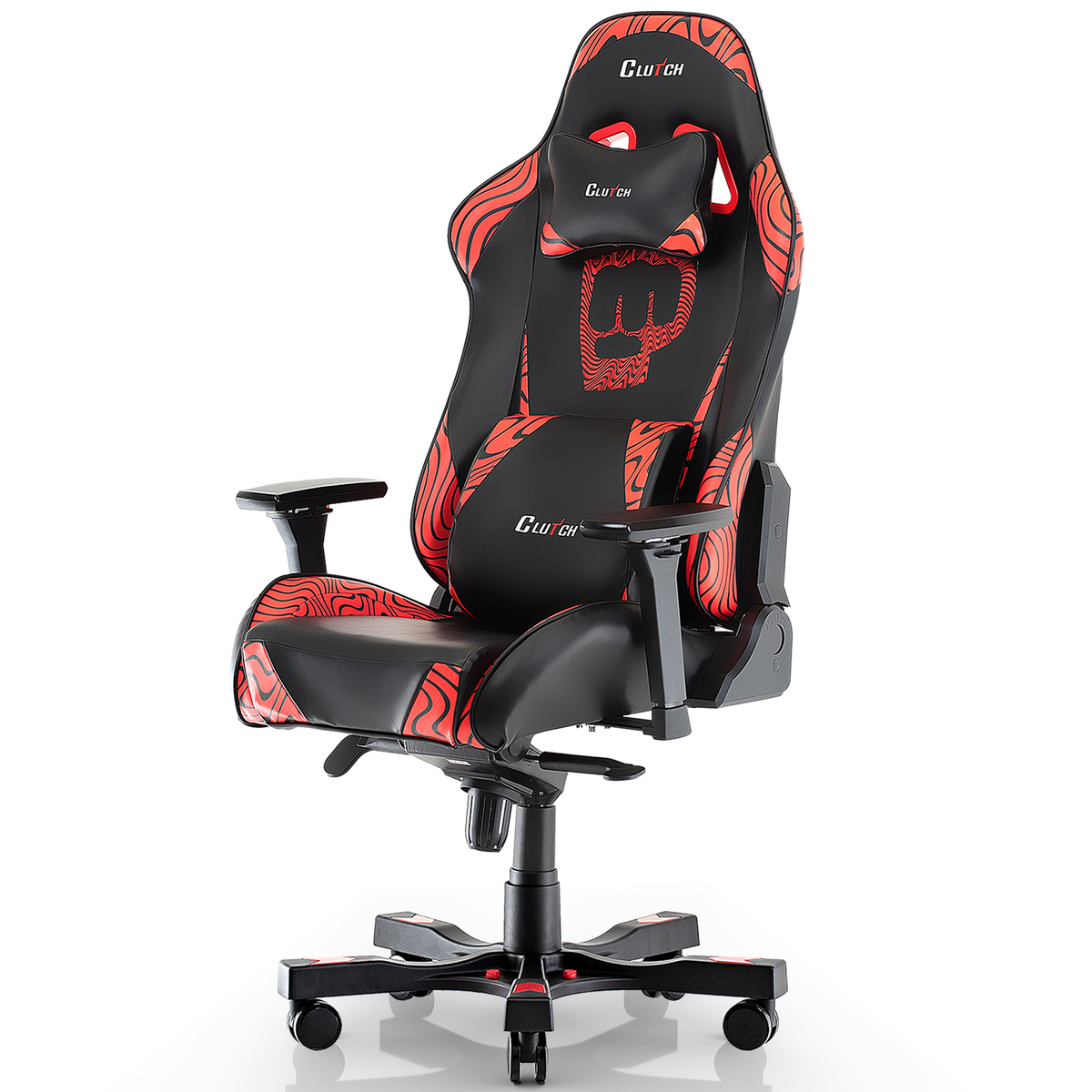 Pewdiepie Red Edition Gaming Chair Clutch ChairzN Ghost USA