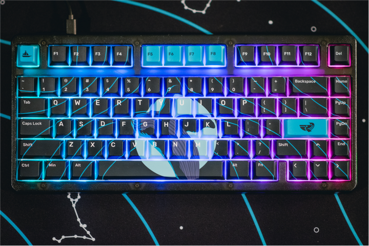 B0aty x Ghost K75 Mechancial Keyboard - Space Whale
