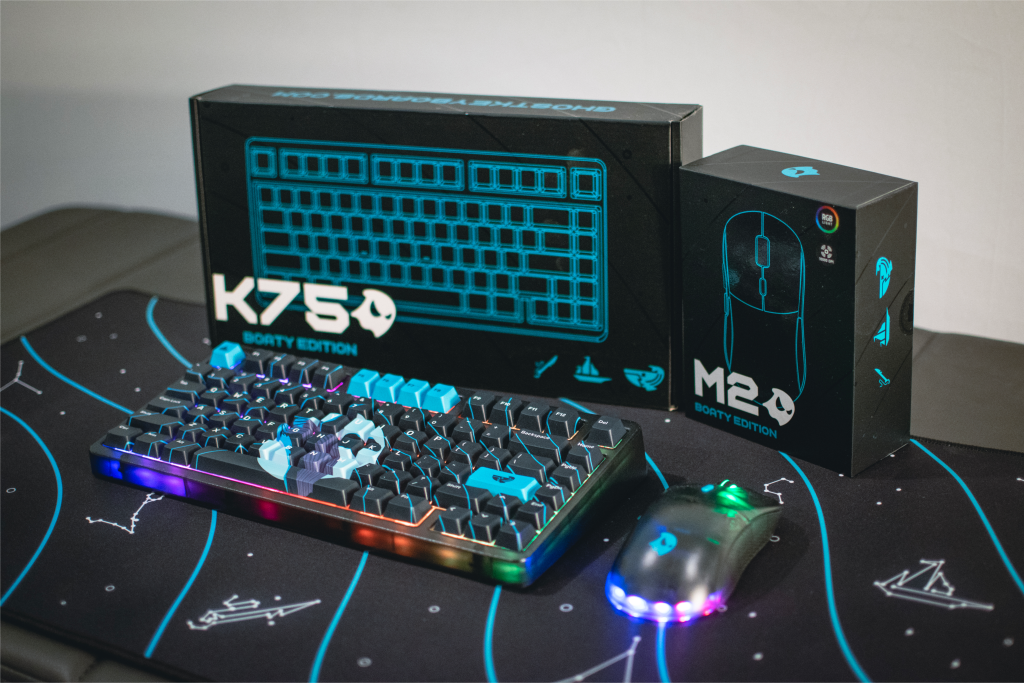 B0aty X Ghost K75 Keyboard Combo - Constellation