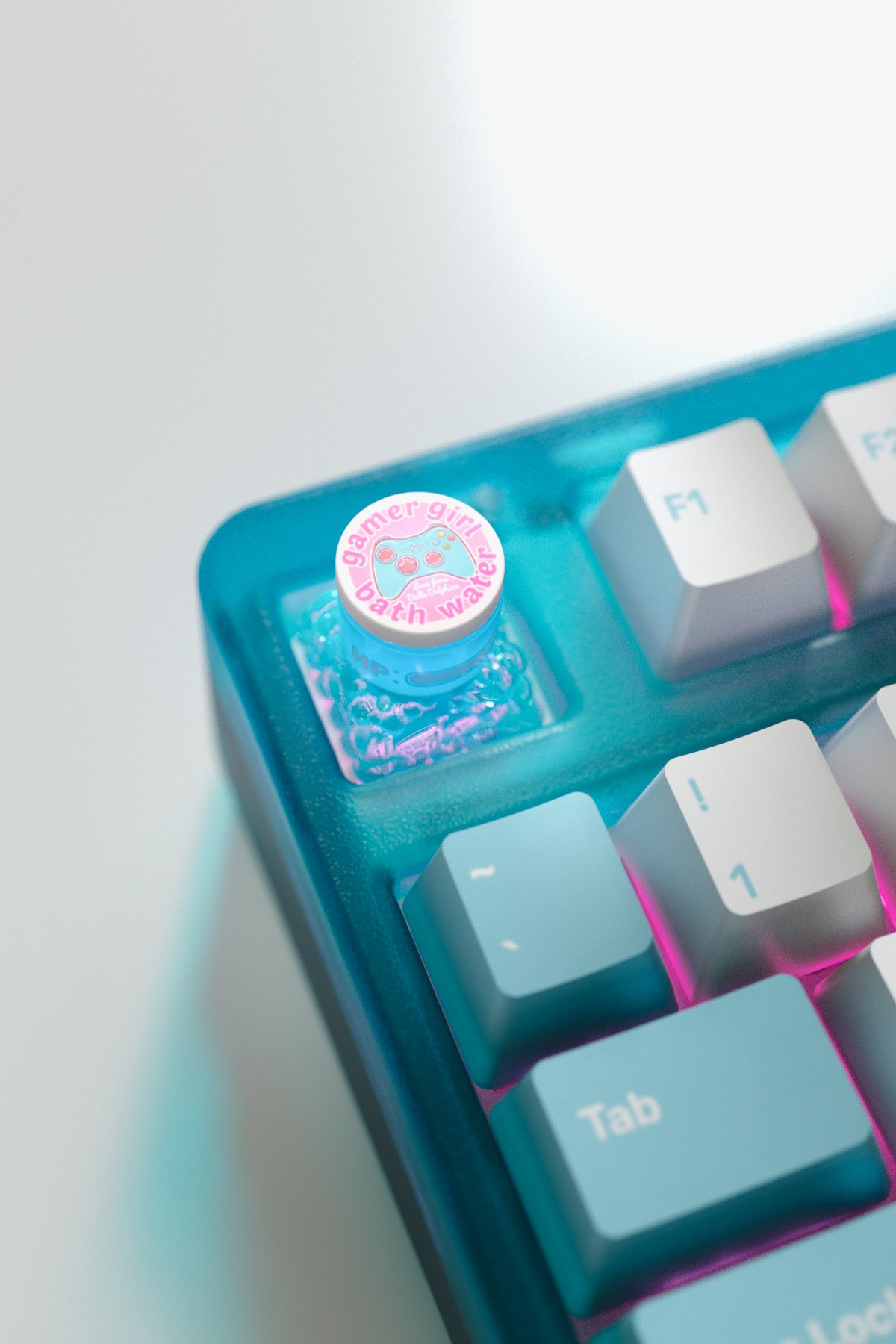 Belle Delphine Bathwater Bottle Keycap