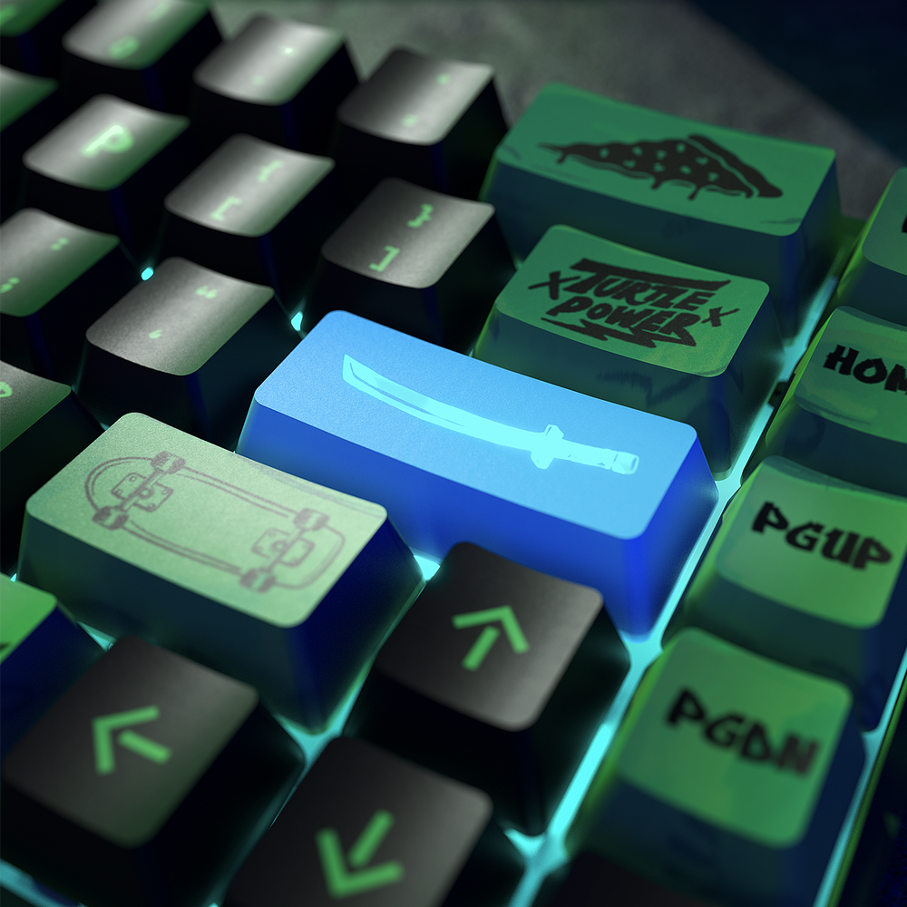 Tmnt Keyboard Controller Banshee K68 Magnetic Switch Keyboard - TMNT | Ghost Keyboards