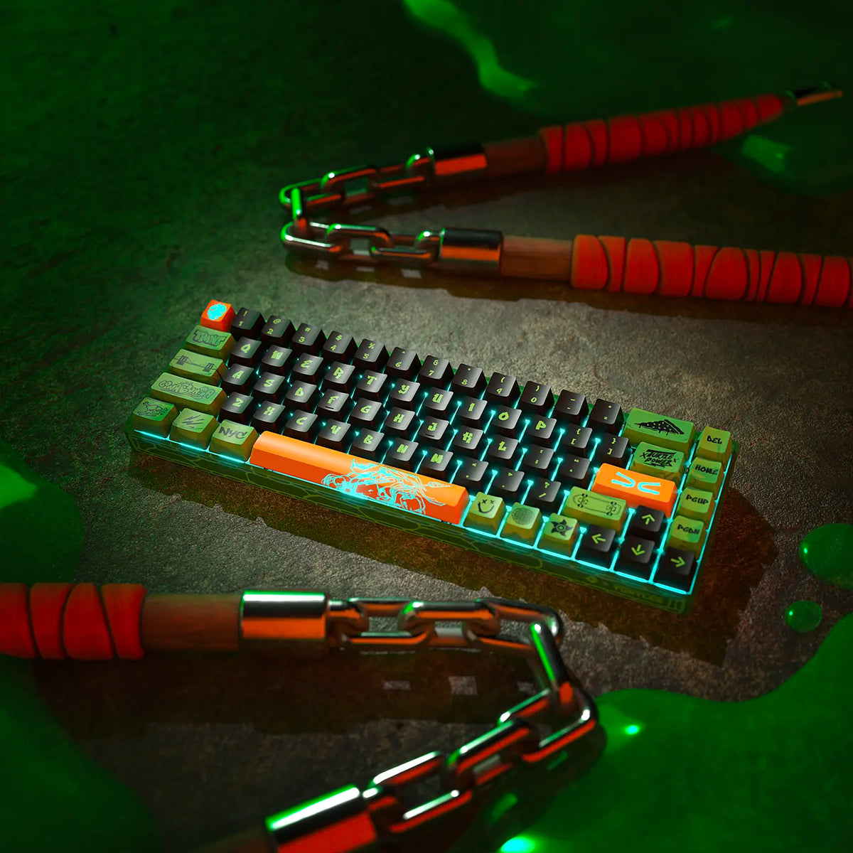Tmnt Keyboard Controller Teenage Mutant Ninja Turtles X Ghost Keyboards
