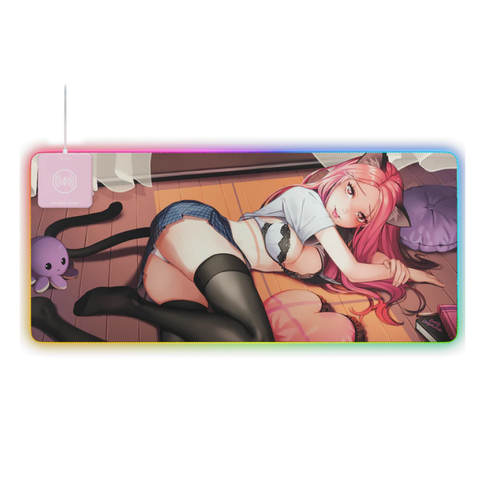 Belle Delphine P1 Kitty Cat RGB Mousepad - XL