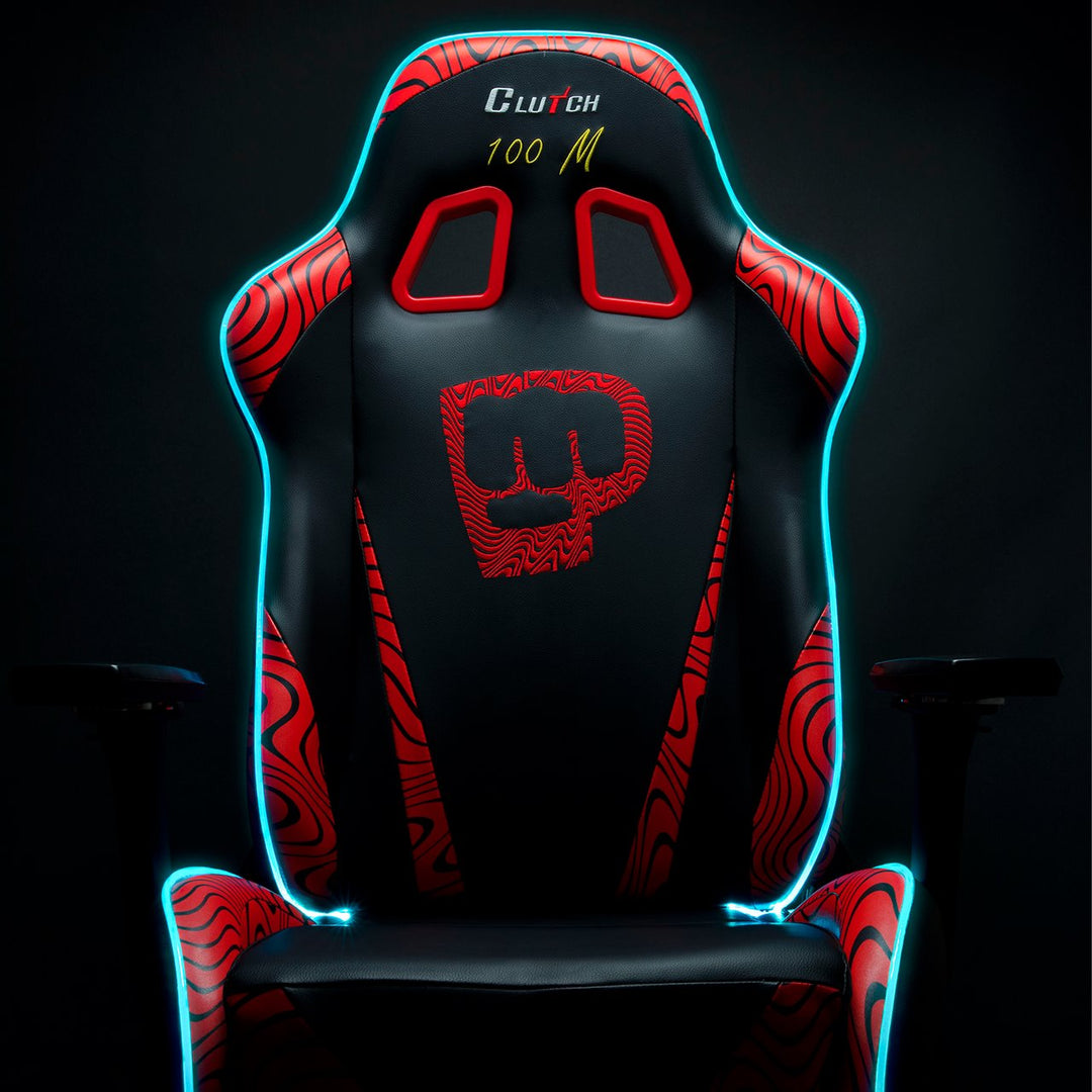 Pewdiepie LED 100 Million Edition Gaming Chair Clutch Chairz 