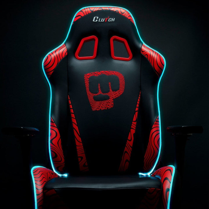 Pewdiepie LED Edition - Throttle Series Gaming Chair Clutch Chairz XL LED 