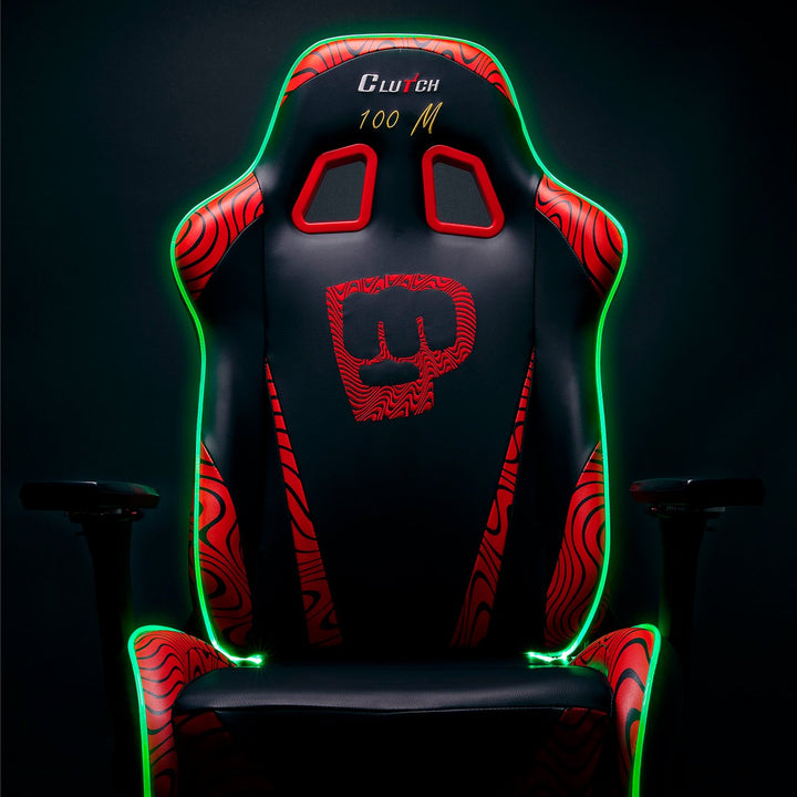 Pewdiepie LED 100 Million Edition Gaming Chair Clutch Chairz 