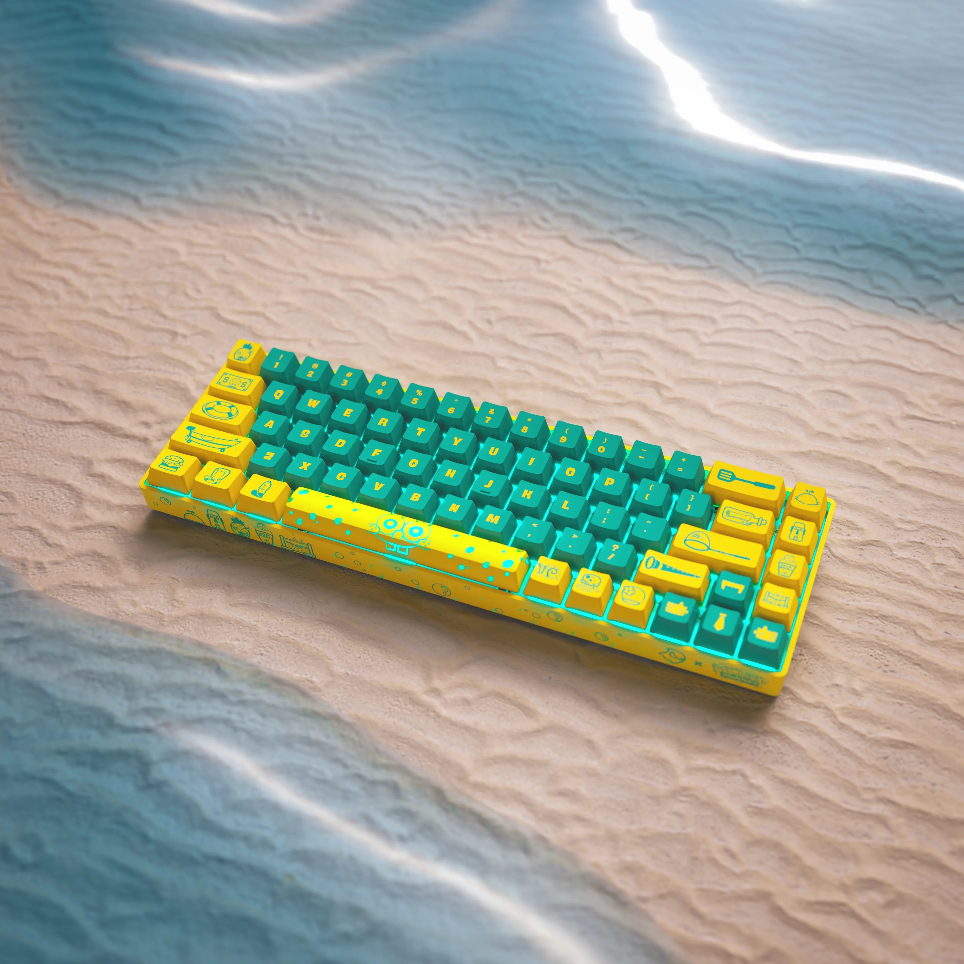 Banshee K68 Magnetic Switch Keyboard - SpongeBob SquarePants