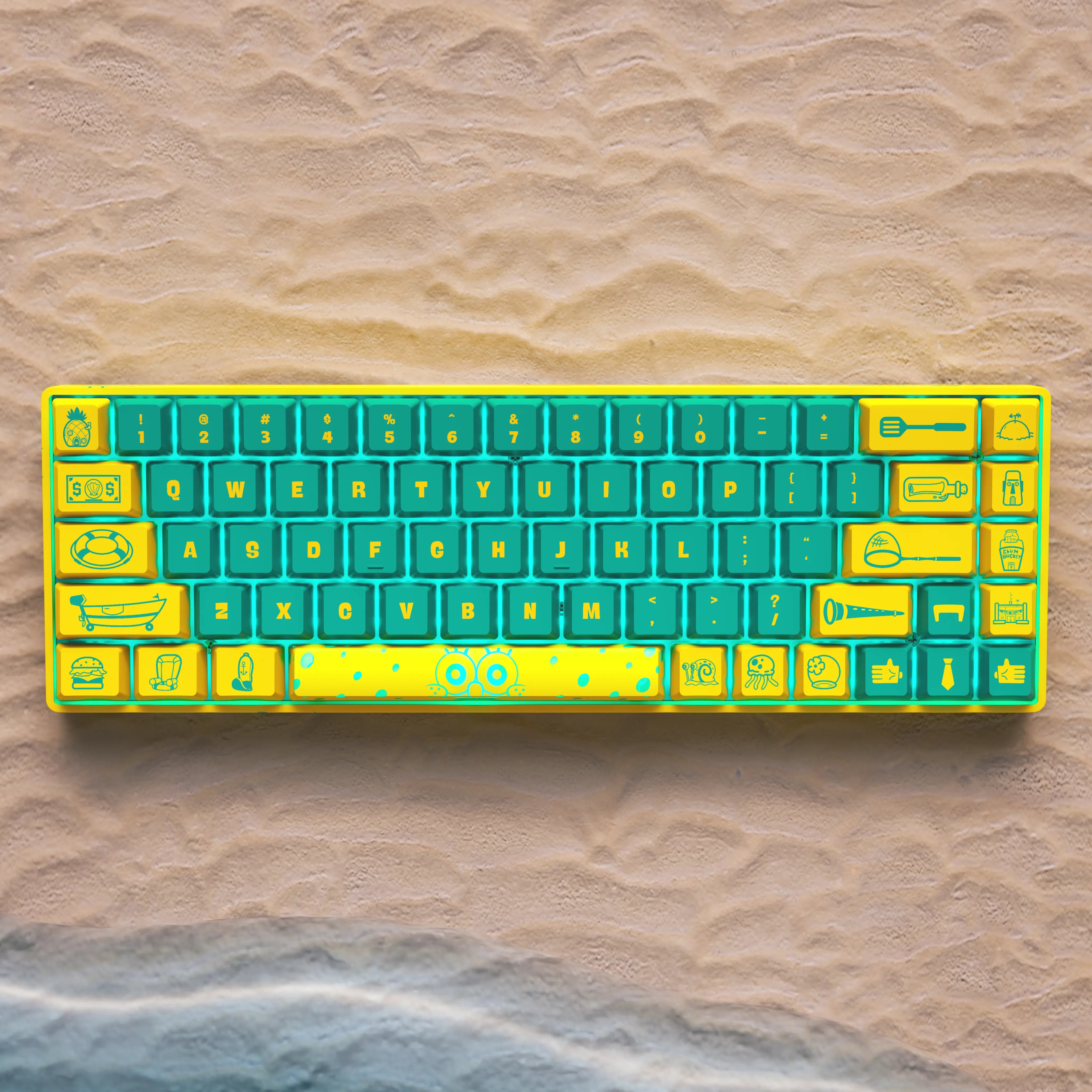 Banshee K68 Magnetic Switch Keyboard - SpongeBob SquarePants