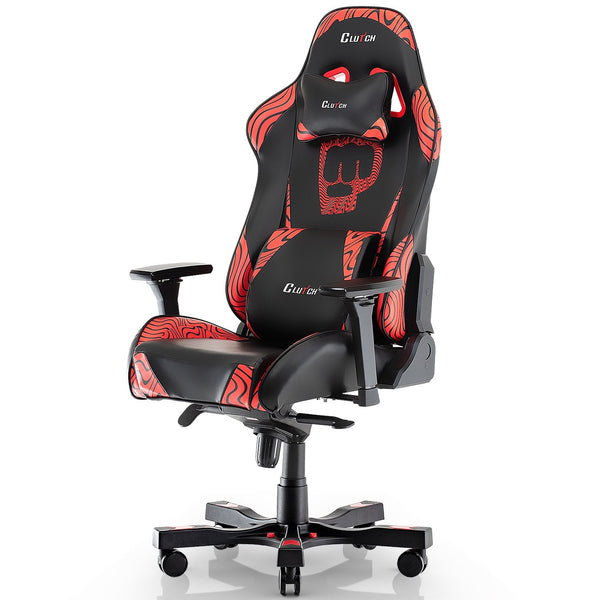 Pewdiepie Edition - Throttle Series Red Gaming Chair| Clutch Chairz