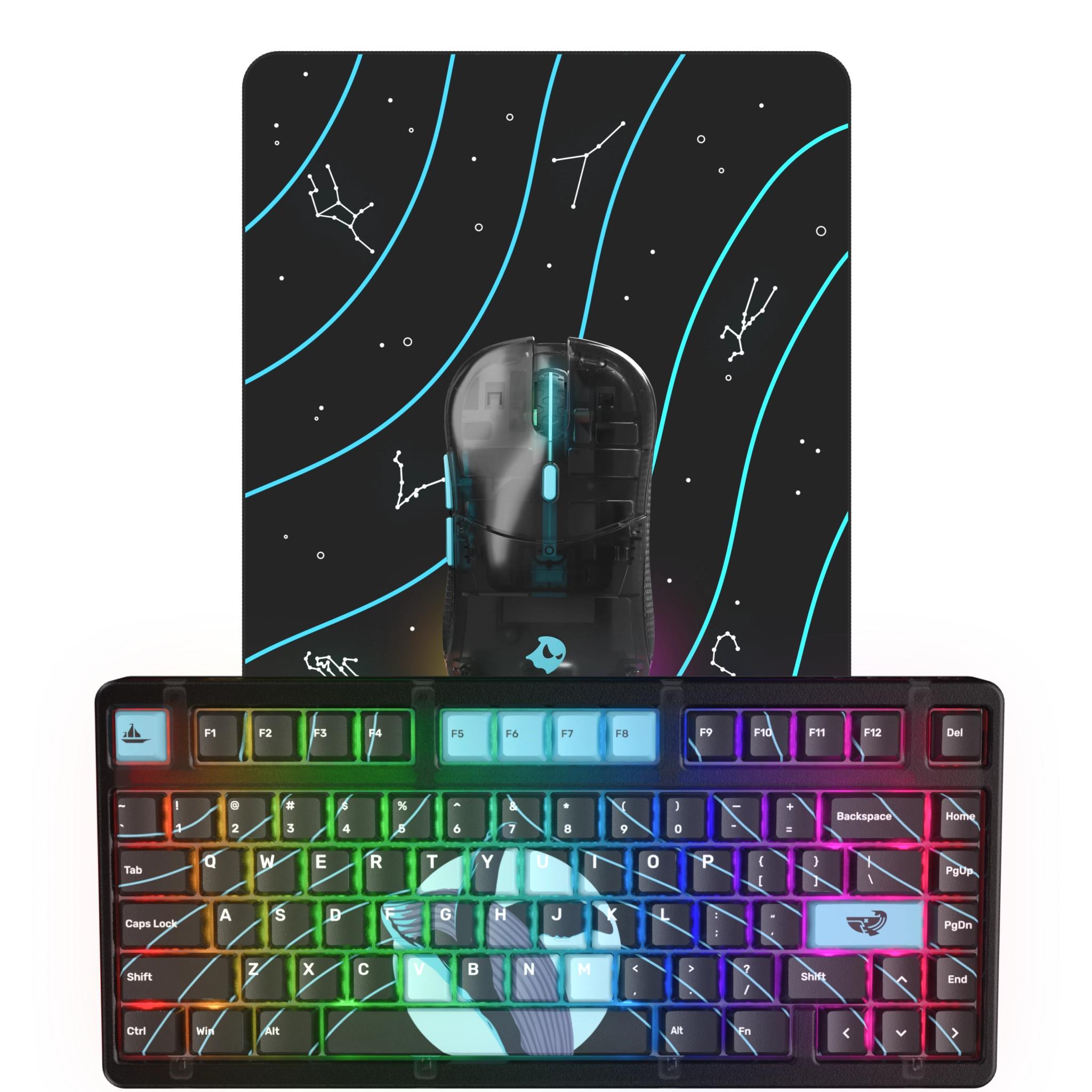 B0aty X Ghost K75 Keyboard Combo - Constellation