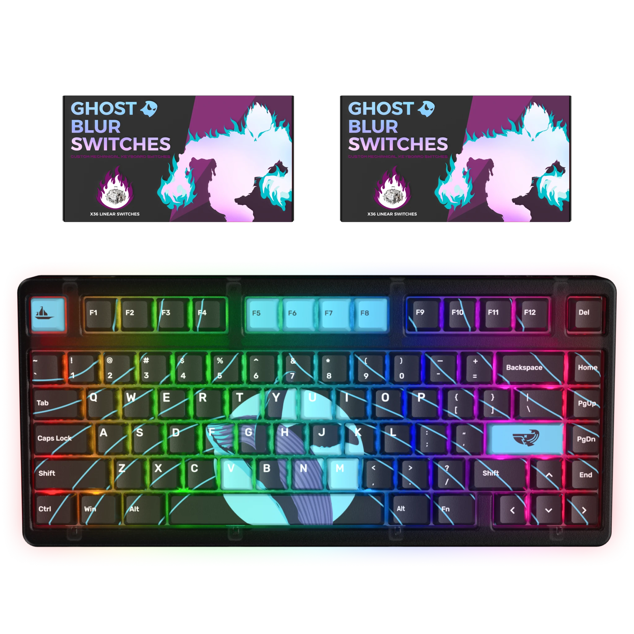 K75 Mechanical Keyboard - Space Whale