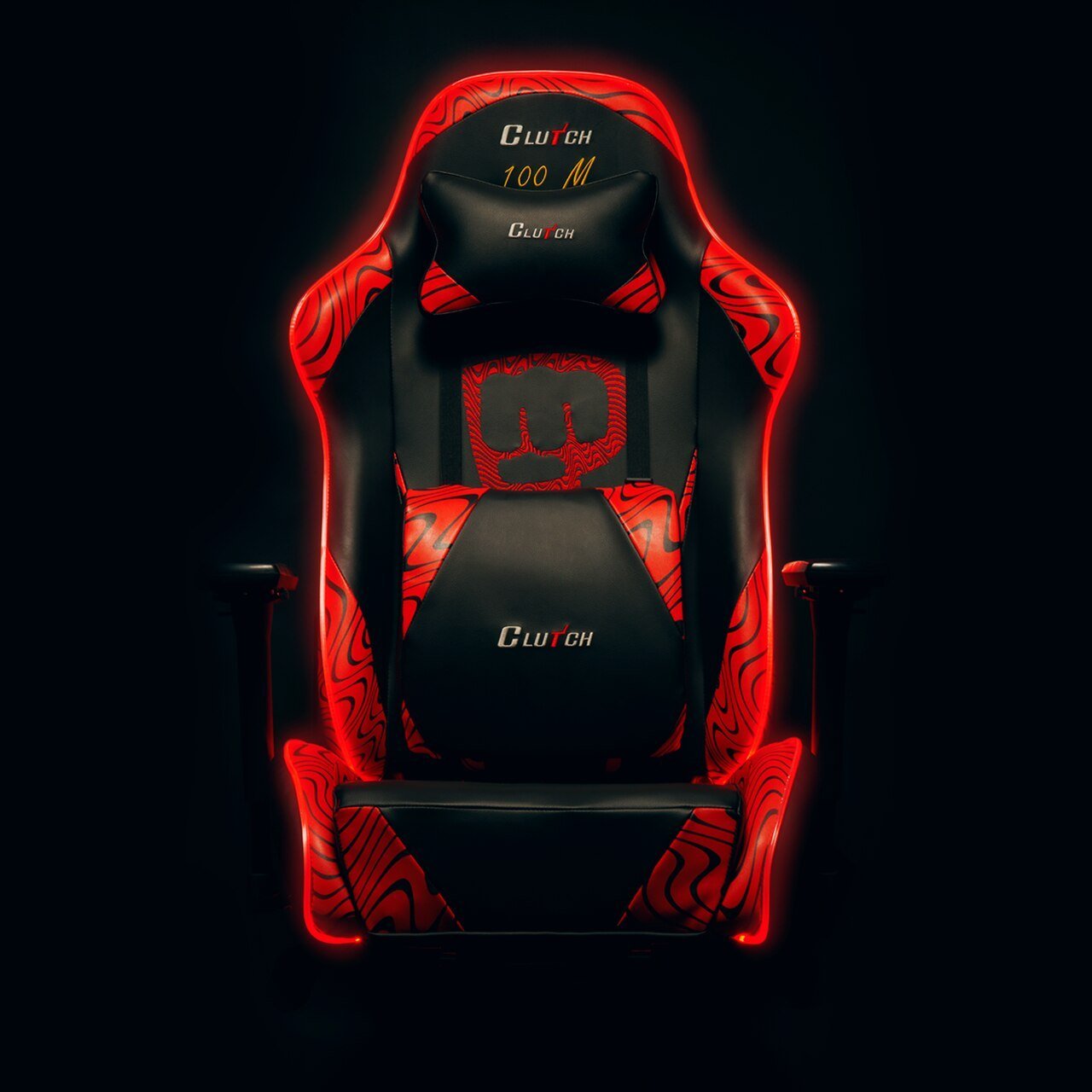 Pewdiepie LED 100 Million Edition Gaming Chair Clutch Chairz 