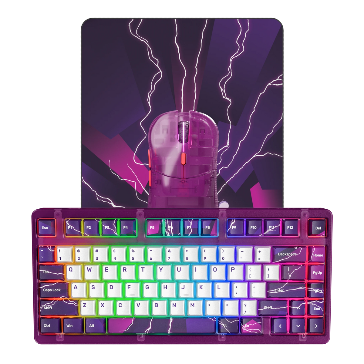 No Sofvi No Life 2025　ニキ（NIKI）ソフビ　パープル NickEh30 x Ghost K75 Keyboard Combo | Ghost Keyboards