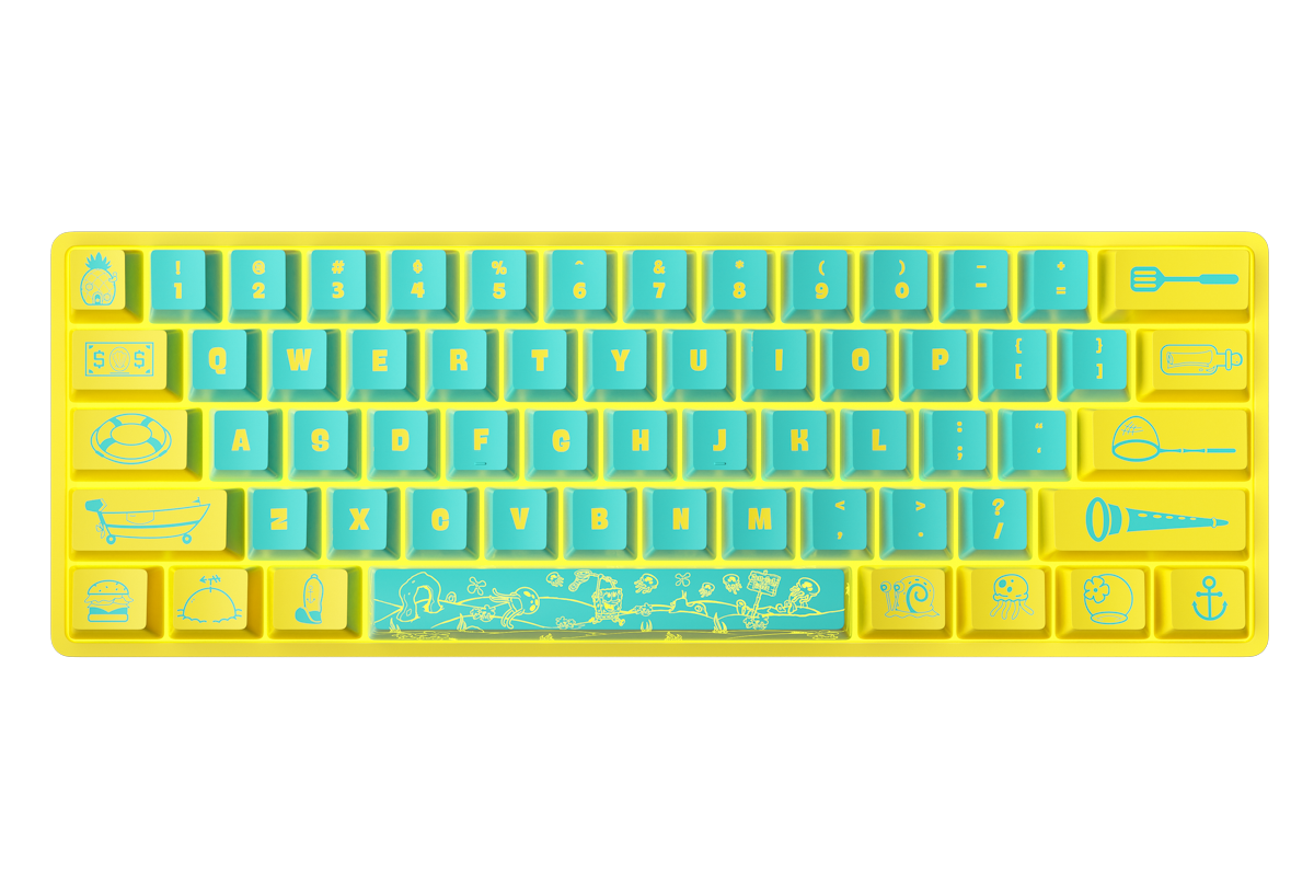 SpongeBob X Ghost K1 Pro Wireless Mechanical Keyboard