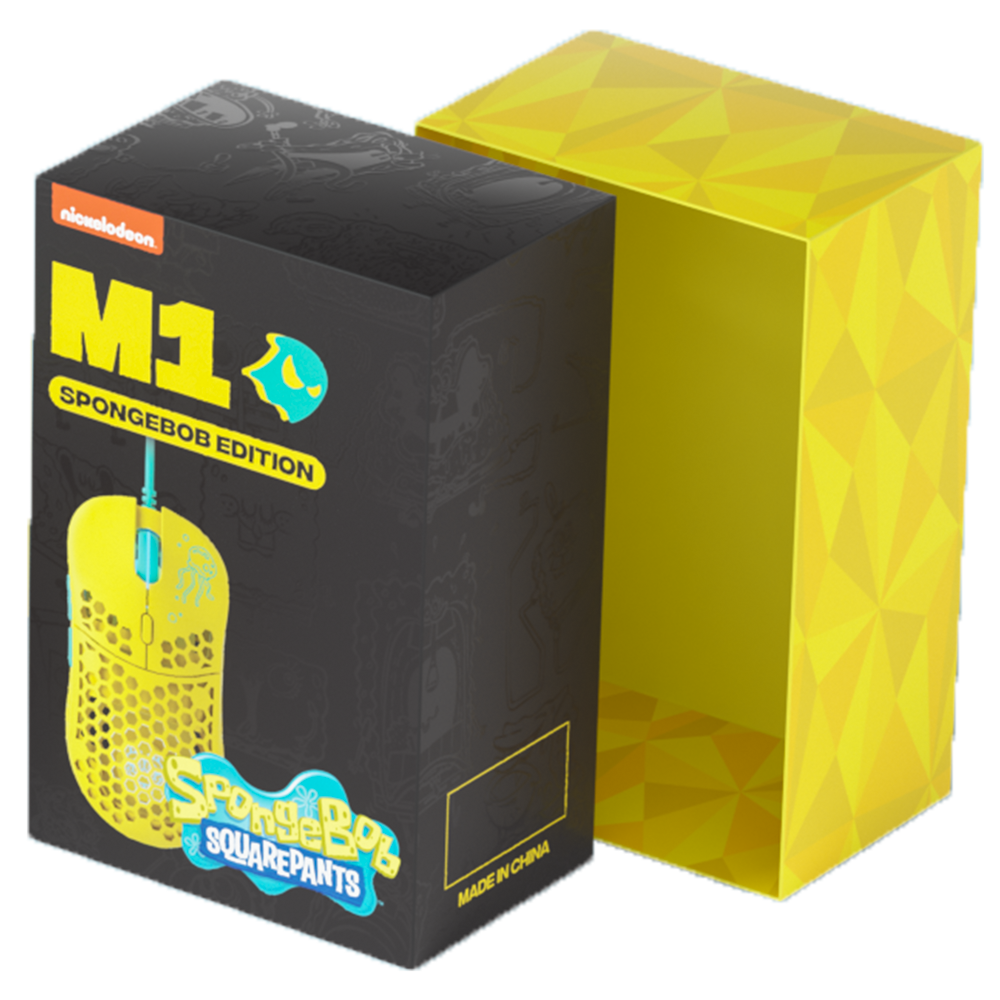 Spongebob M1 UltraLight Gaming Mouse [BACKORDER] Ships approximately end of June